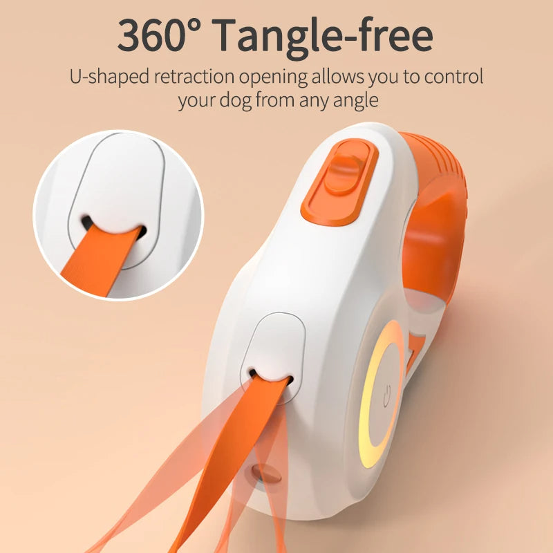 Automatic Retractable Luminous Dog Walking Rope ViralGalleria.com