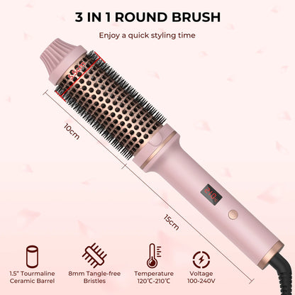Ceramic Hair Curler Brush ViralGalleria.com