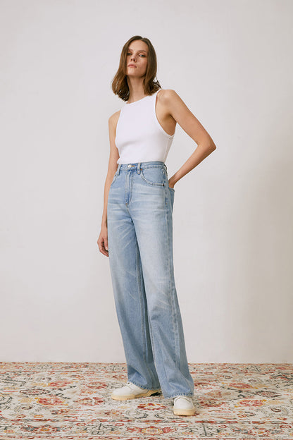 Coney Island Whitefish High Rise Wide Jeans HJ007 Hey Joanie