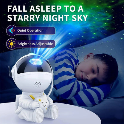 Star Projector Sitting Astronaut Galaxy Night Light ViralGalleria.com