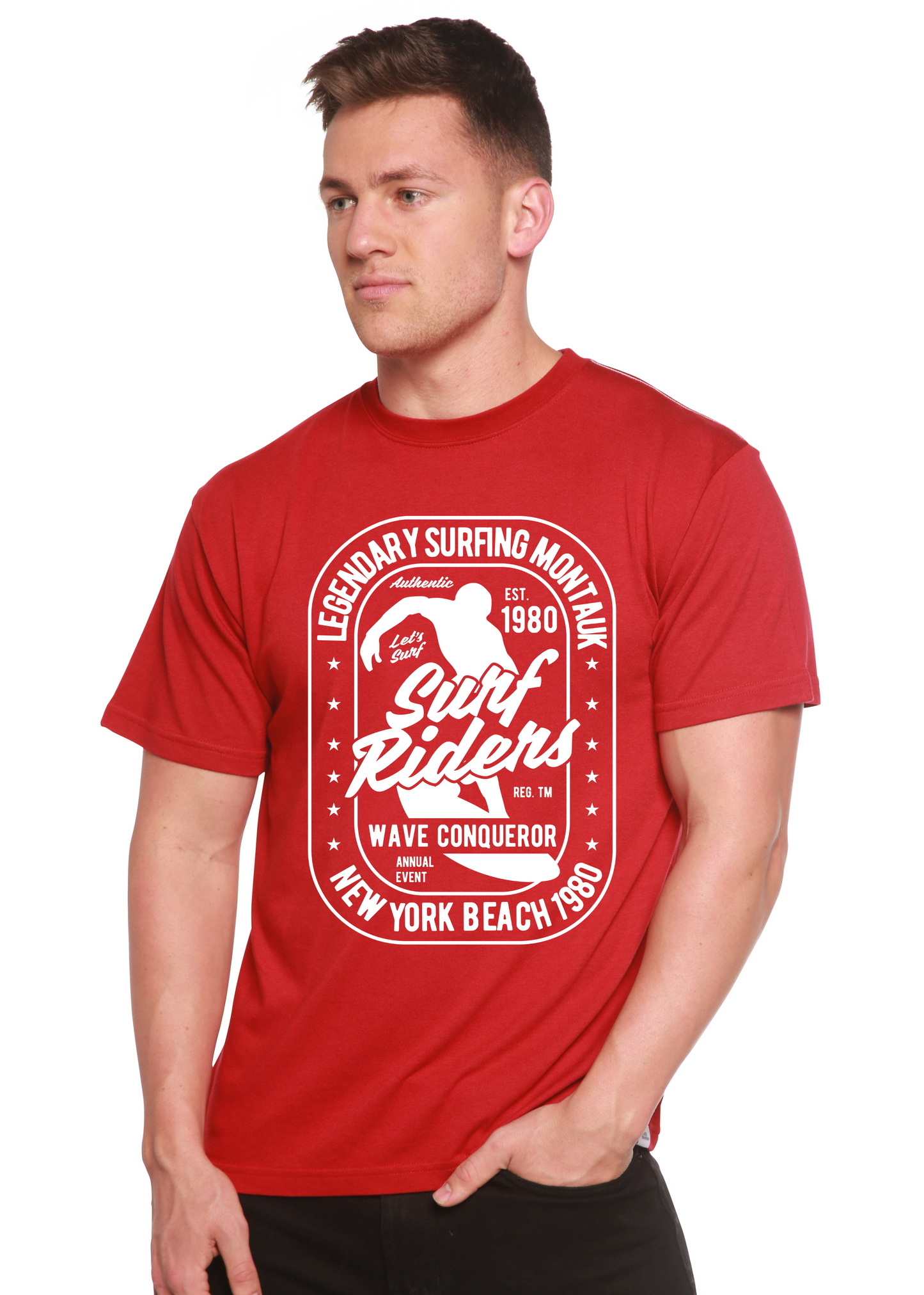 Surf Rider Spun Bamboo® Men's Bamboo Viscose/Organic Cotton Short Sleeve Graphic T-Shirt Spun Bamboo