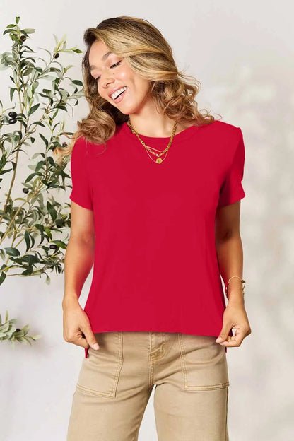 Basic Bae Full Size Round Neck Short Sleeve T-Shirt West2East Surf