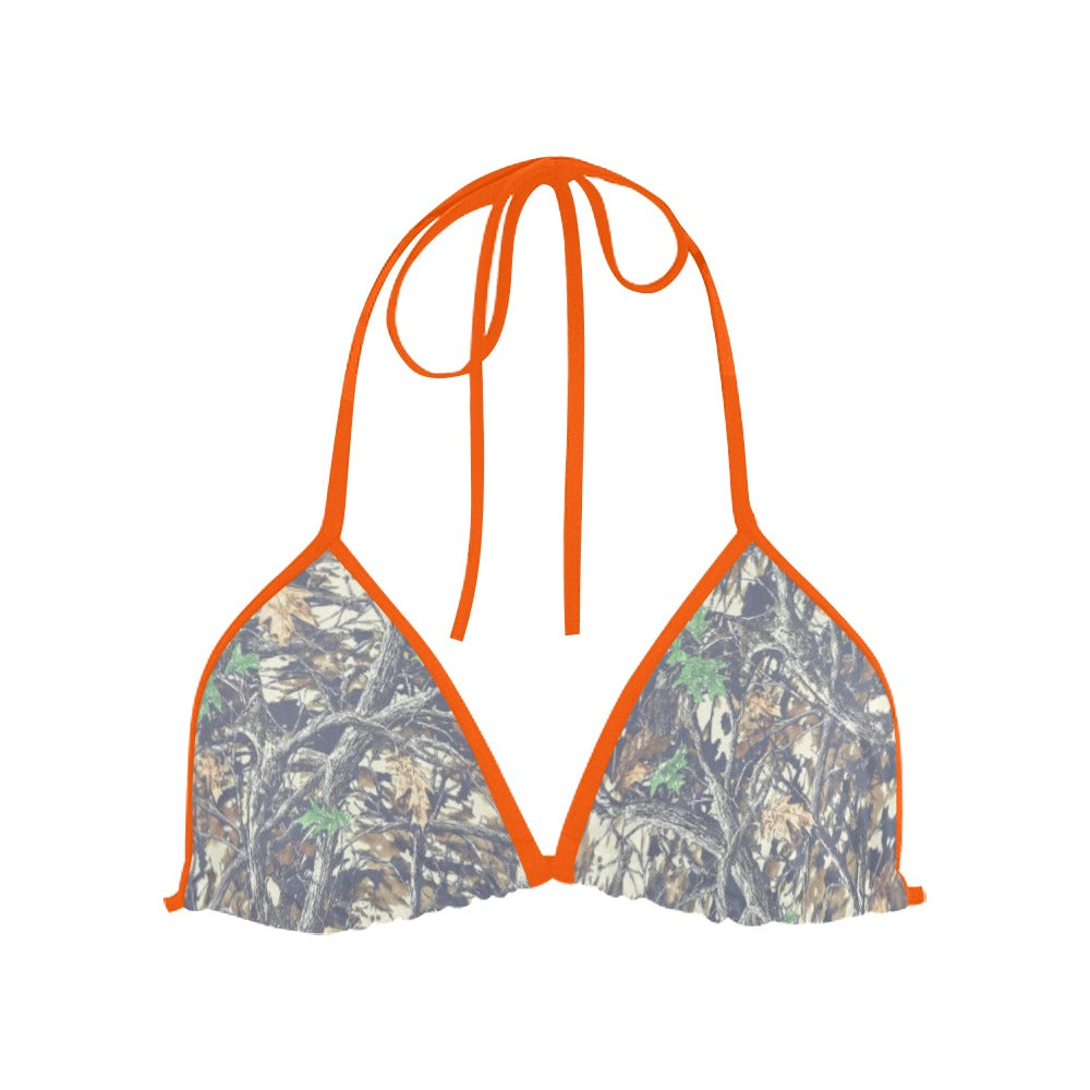 Faded Camo Triangle Bikini Top Luckless Outfitters