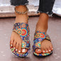 Womens Floral Flip-flops With A Flat Sole See size chart under “more details” The Fashion Celestial