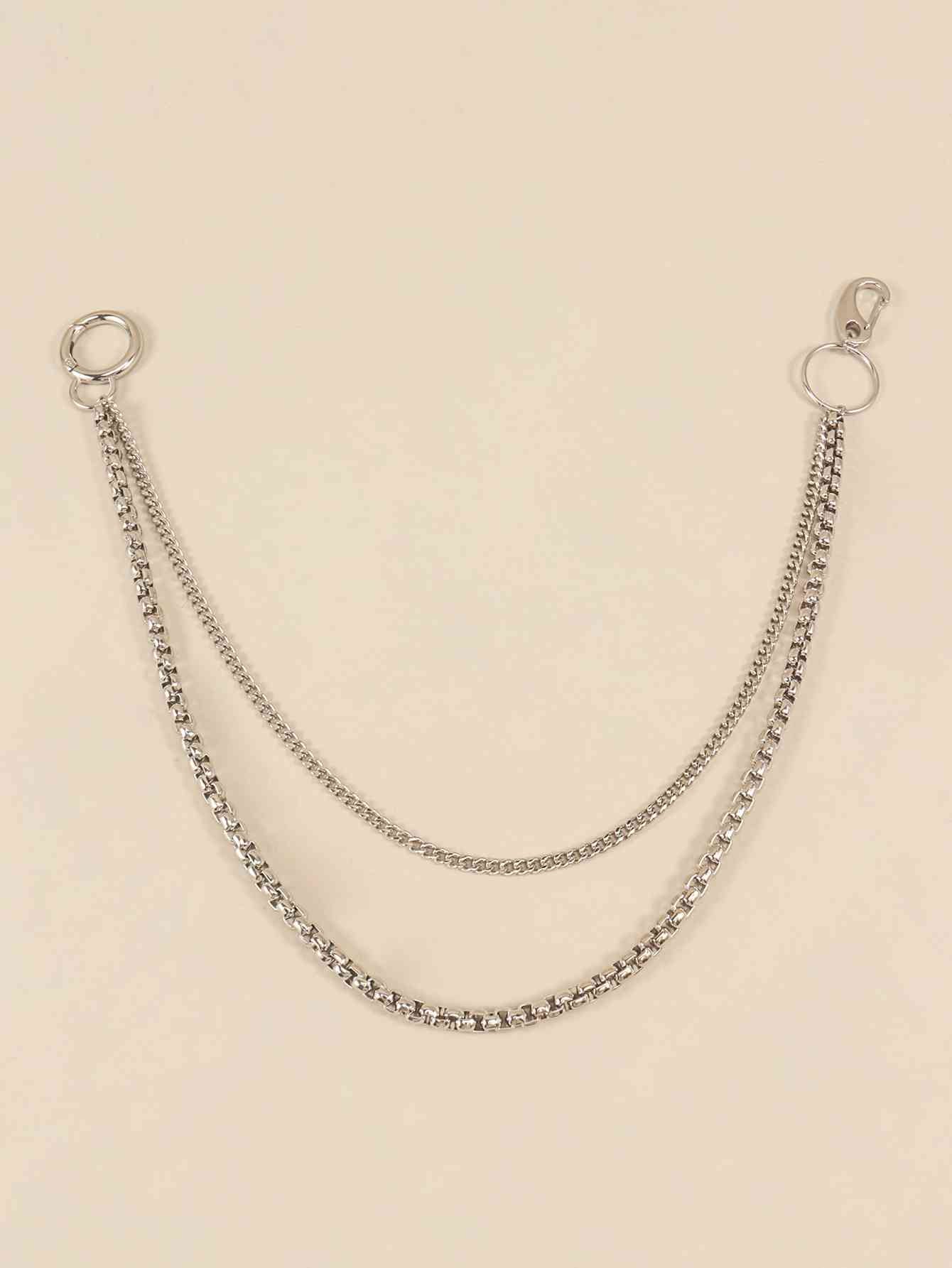 UrbanStyle Double-Layered Metal Chain Belt – Trendy Accessory for Outfit Elevation See size chart under “more details” The Fashion Celestial