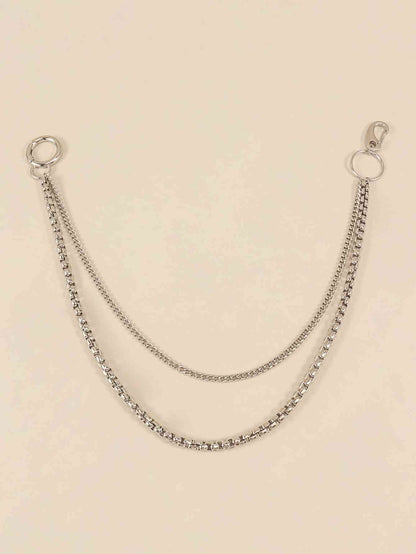 UrbanStyle Double-Layered Metal Chain Belt – Trendy Accessory for Outfit Elevation See size chart under “more details” The Fashion Celestial