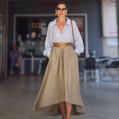 Simple Temperament Skirt Grayceful LLC
