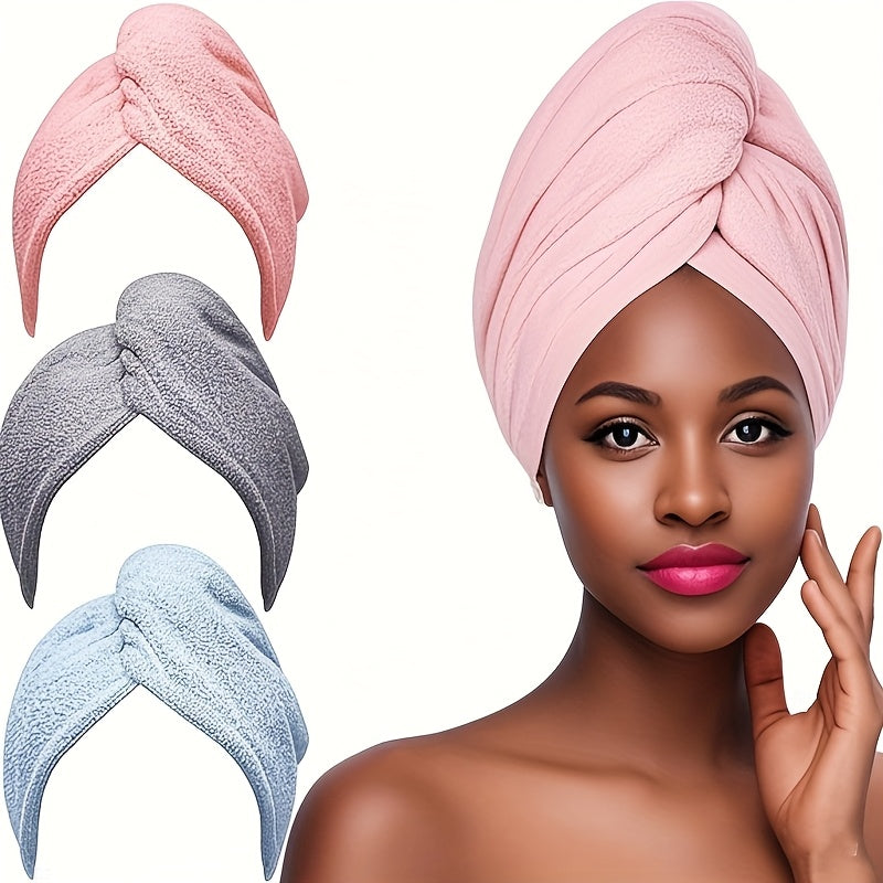 Microfiber Hair Towel Quick Drying Hair Wrap Towel Super Absorbent Hair Drying Cap Soft Headband NovaCart