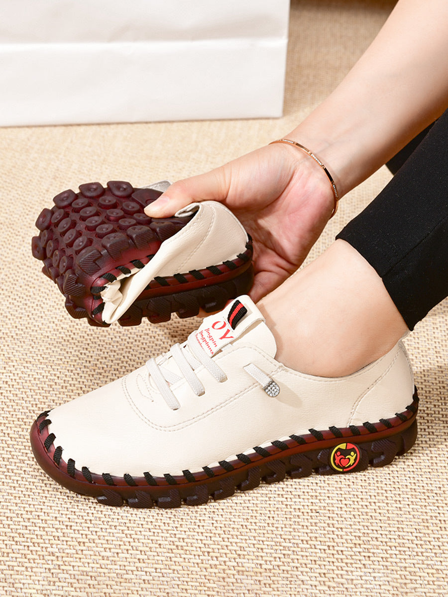 Spring/Autumn 2022 New Style Soft Sole Casual Mom Shoes, Flat Shoes for Women, Breathable and Comfortable Genuine Dance Shoes for Square Dancing, Women Shoes NovaCart