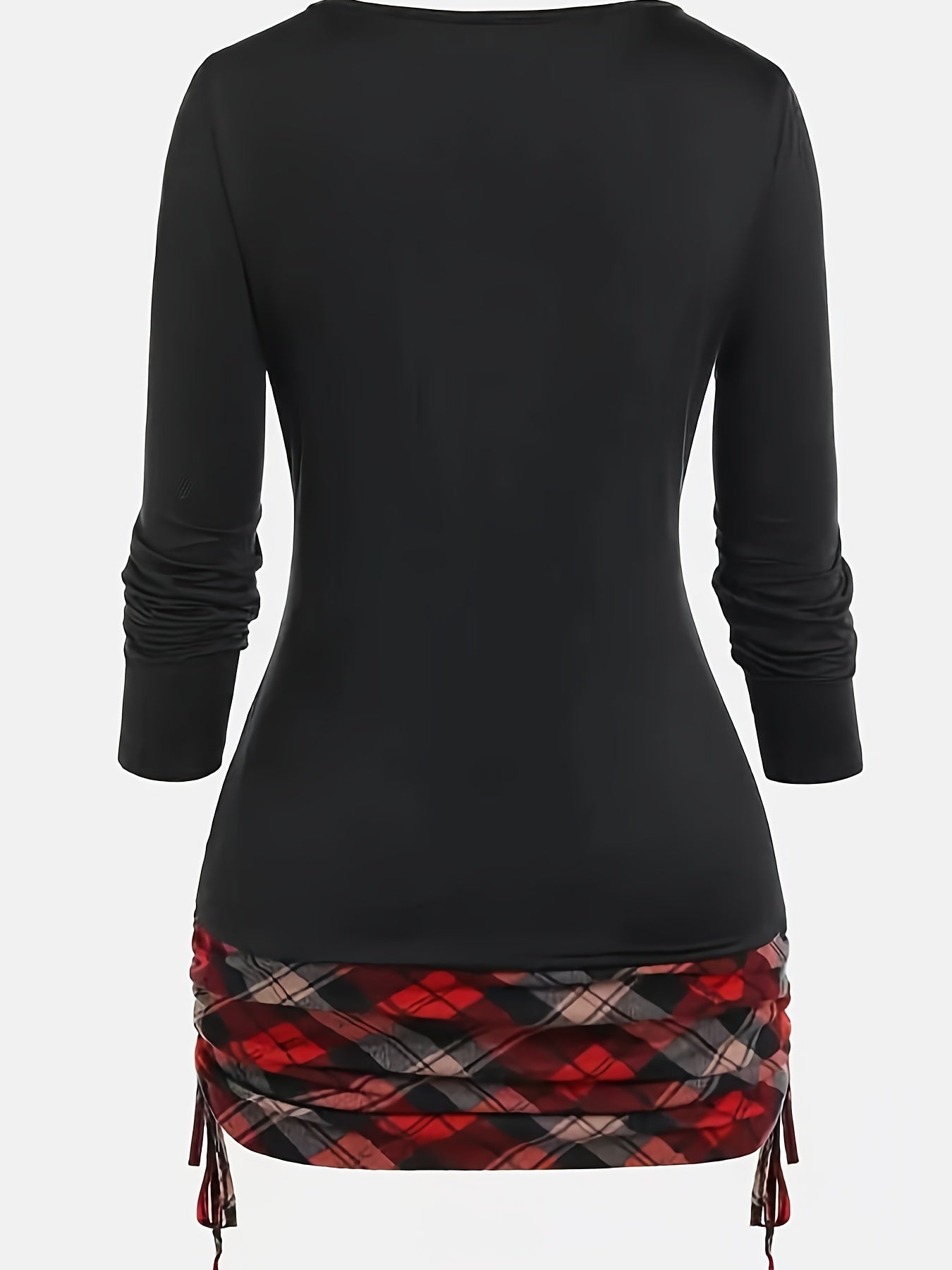 2022 Autumn/Winter New Arrival Women's Printed Faux 2pcs Long Sleeve T-Shirt for Cross-Border Independent Stores NovaCart