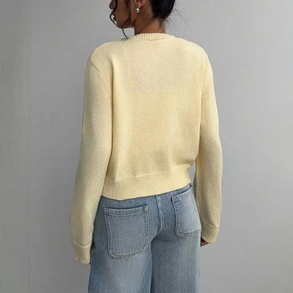 Light Ribbed Button-Up Cardigan FitiqueFit