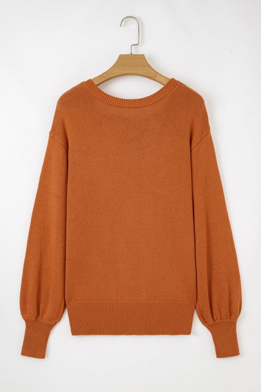 Solid Ribbed Drop Shoulder Sweater Shop Style & More | Fresh Looks, Everyday Deals & Free Shipping