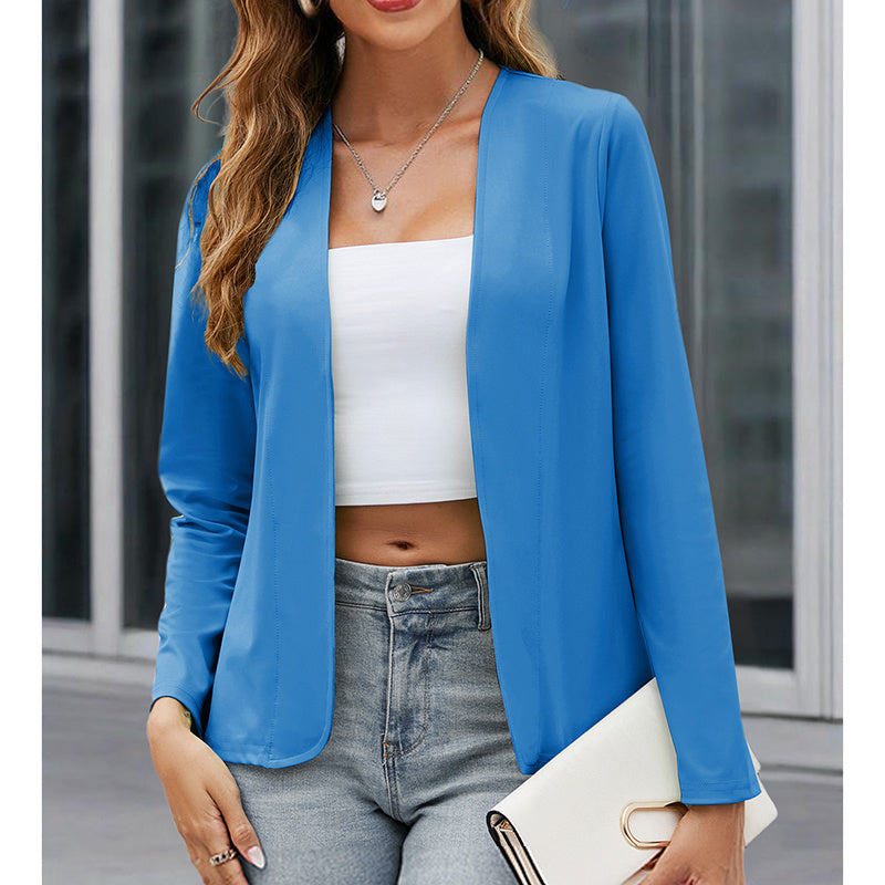 Women’s Plus‑Size Open‑Front Casual Blazer FitiqueFit