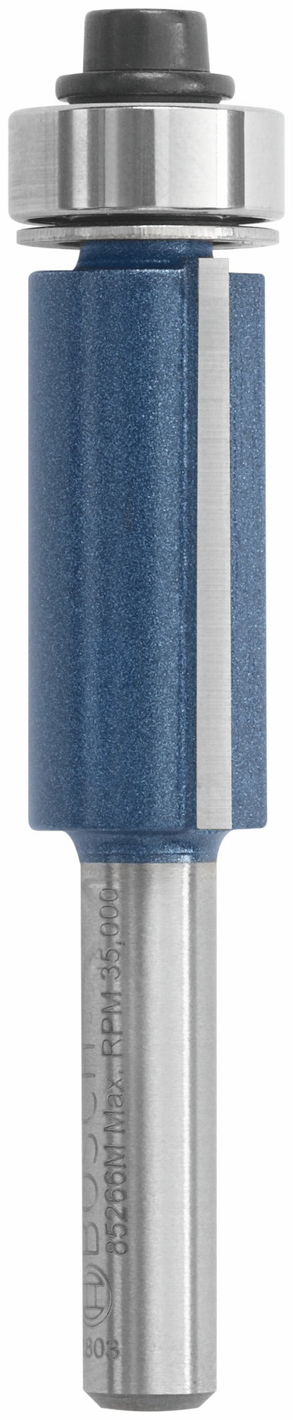 BOSCH 85266MC 1/2 In. x 1 In. Carbide-Tipped Double-Flute Flush Trim Router Bit VM Hardware