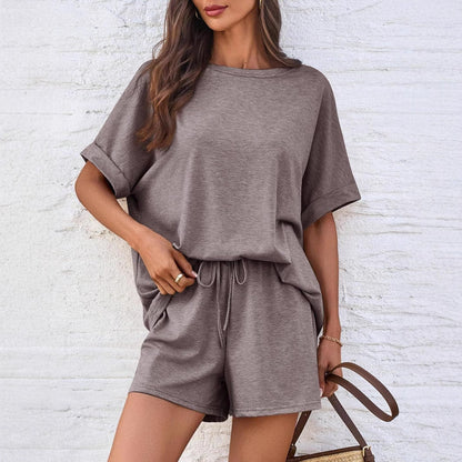 👕 Oversized T-Shirt & Drawstring Shorts Set – Ultimate Casual Comfort FitiqueFit