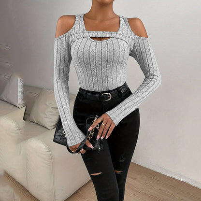 Women's Ribbed Long Sleeve Top FitiqueFit