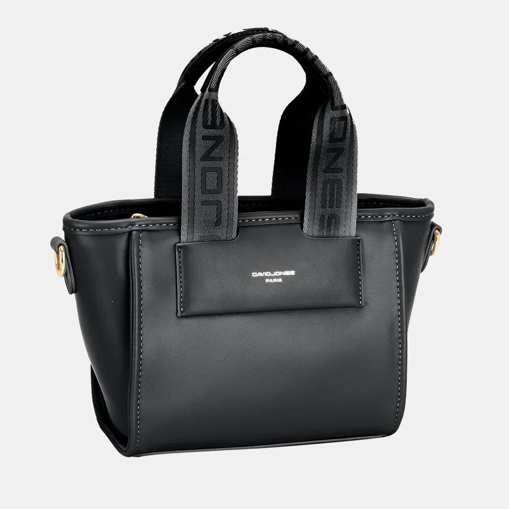 David Jones Small Handbag with Embossed Pattern Handles New Era Fashion LLc