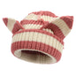 Women’s Thickened Acrylic Knitted Hat with Devil Ears | Cozy Beanie FitiqueFit