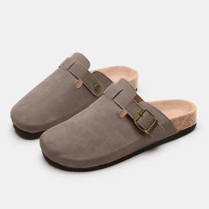 Suede Closed Toe Buckle Slide New Era Fashion LLc