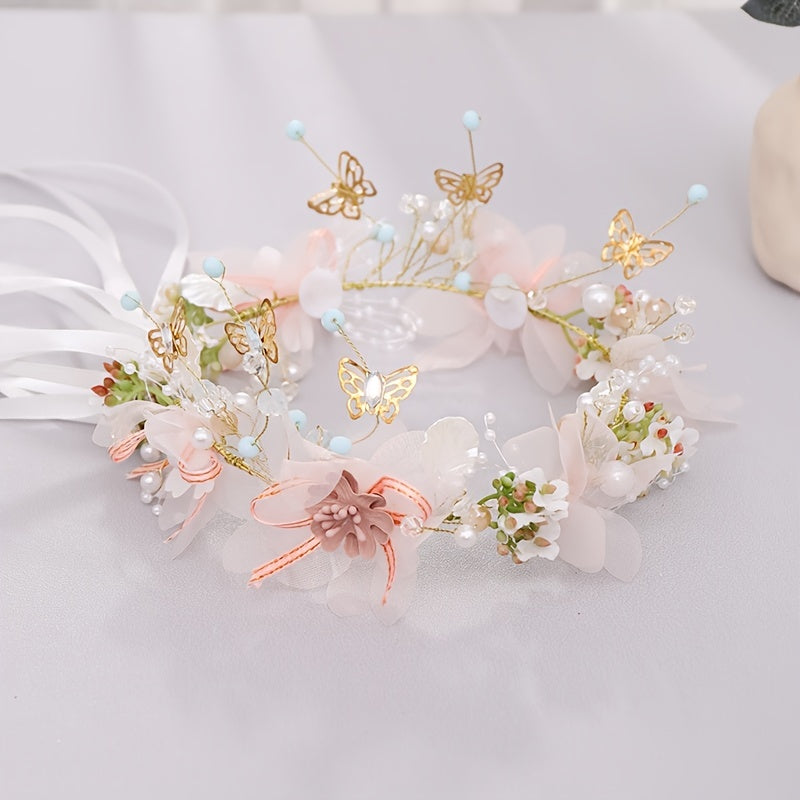 Bridal Accessories Flower Butterfly Bridal Headband Hairband Accessories Performance Headpiece NovaCart