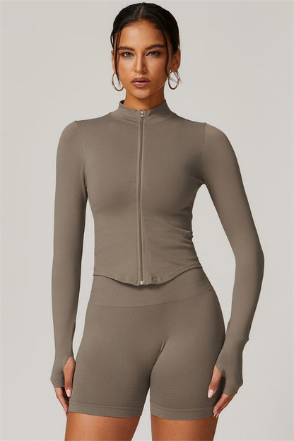 The Delight Jacket Shorts 2-Piece Set Fitglutes Activewear Gymwear Sportswear & Workout Clothes