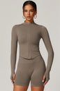 The Delight Jacket Shorts 2-Piece Set Fitglutes Activewear Gymwear Sportswear & Workout Clothes