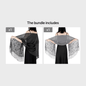 Women's Casual Shawl Wrap - Solid Color, Lightweight Polyester Knit - Going Out Essentials | Fringe Trim | Floral Lace Details NovaCart