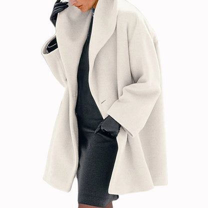 Plus Size Oversized Wool-Like Coat FitiqueFit