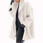 Plus Size Oversized Wool-Like Coat FitiqueFit