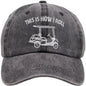 Funny Golf Cart Hat Adjustable Baseball Cap FitiqueFit