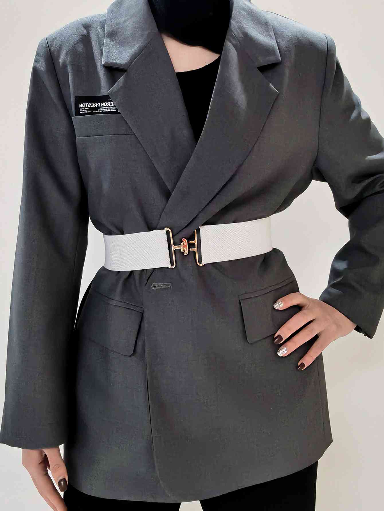 StylishFit Elastic Wide Belt – Adjustable Comfort and Chic Design See size chart under “more details” The Fashion Celestial
