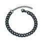 3/5/7/mm Fashion Simple Stainless Steel Cuban Chain Bracelet For Men And Women NovaCart