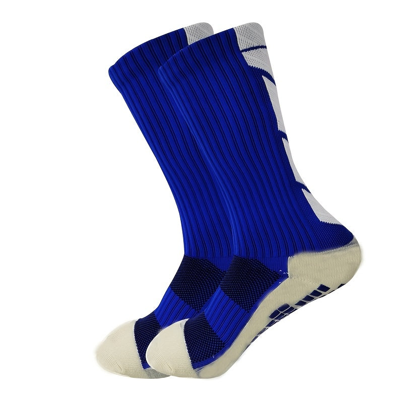 Non-slip Rubber Grip Cushion Soccer Sock | Fabric, All-season, Solid Color, Machine Washable, for Football, Basketball, Running, Hiking, Trekking, Yoga, Pilates - CT TAPESOCKS NovaCart