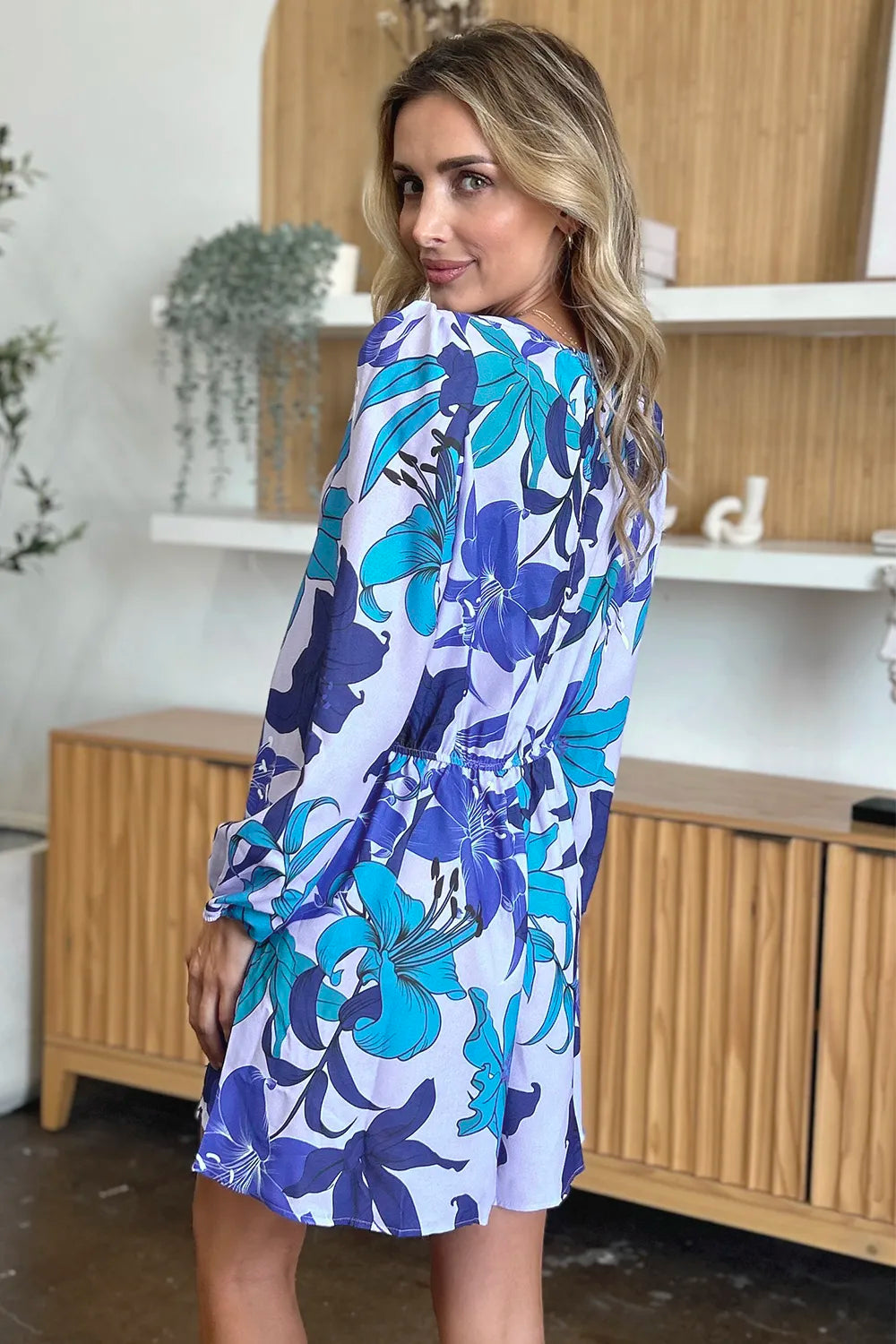 Double Take Full Size Floral Long Sleeve Romper with Pockets New Era Fashion LLc