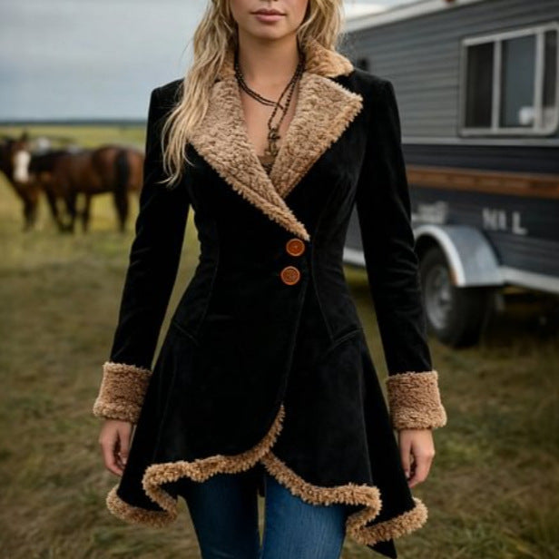 Women’s Thick Fleece Fur Lined Winter Coat FitiqueFit
