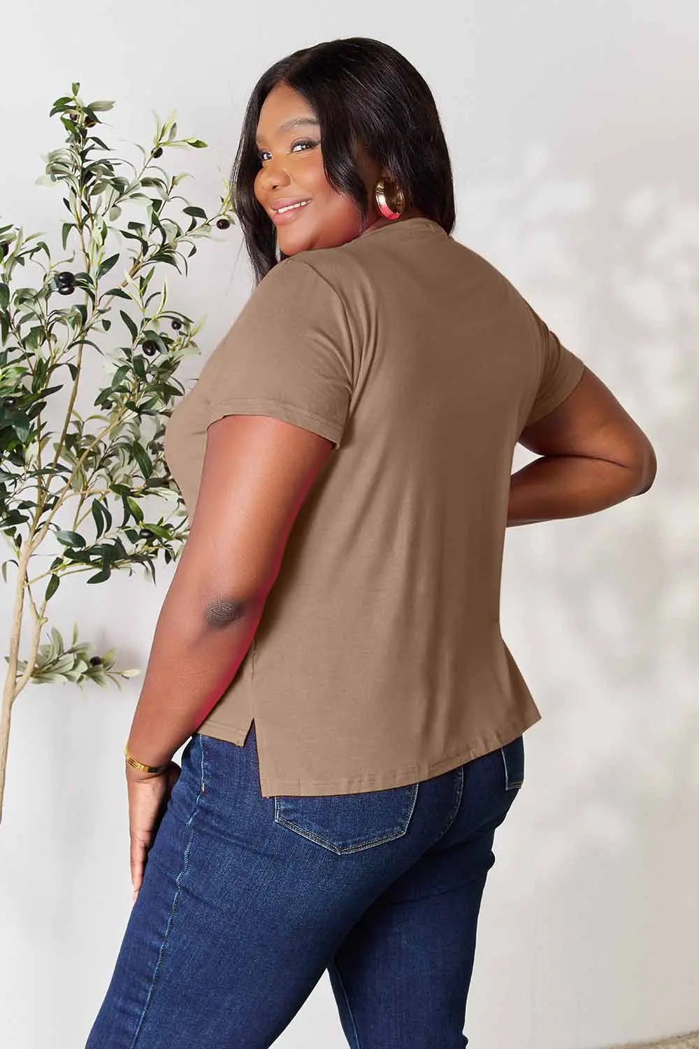 Basic Bae Full Size Round Neck Short Sleeve T-Shirt West2East Surf