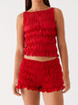 Ruched Texture Tank and Shorts Two-Piece Set New Era Fashion LLc