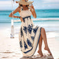 Women’s Wide-Strap Printed Maxi Dress FitiqueFit