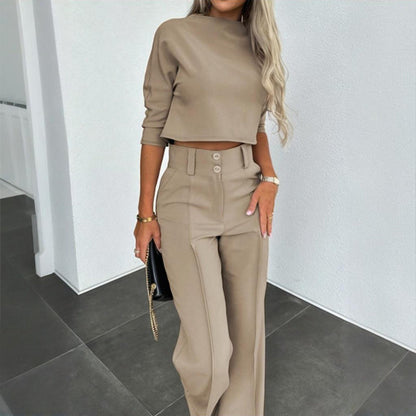 Women's Elegant Solid Color Half Sleeve Short Top FitiqueFit