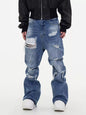 Men's Full Size Distressed Wide Leg Jeans Plus Size New Era Fashion LLc