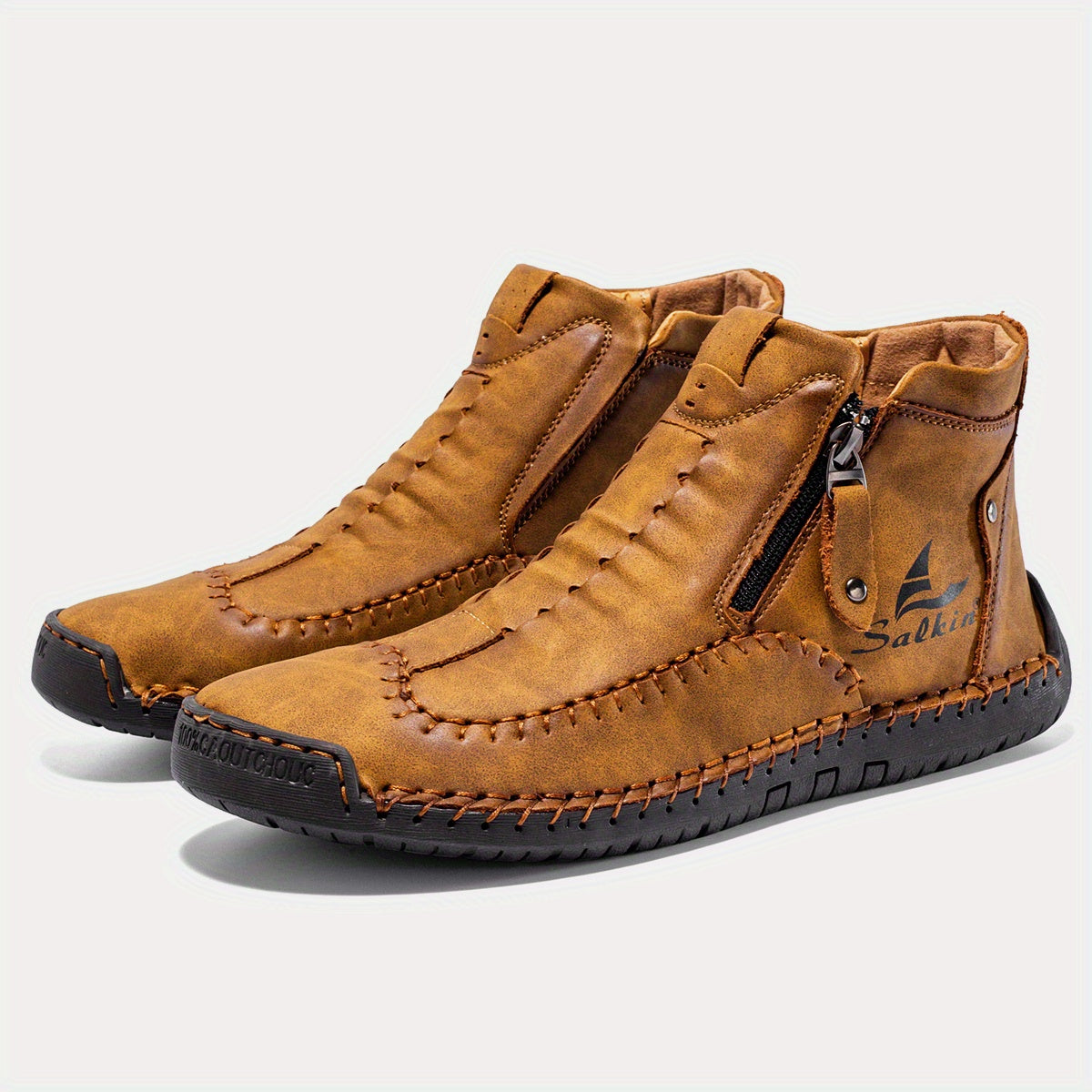 FLYLAND Fashion Vintage Chukka Boots Driving Walking Shoes Business Casual Ankle Boots Daily Work Office Shoes NovaCart