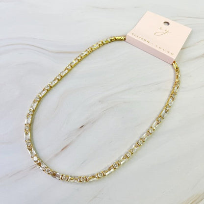 Mixed Shape Sparkle Tennis Necklace Shop Style & More | Fresh Looks, Everyday Deals & Free Shipping