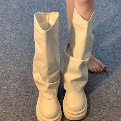 Women’s Platform Dress Boots – British Style Autumn/Winter FitiqueFit