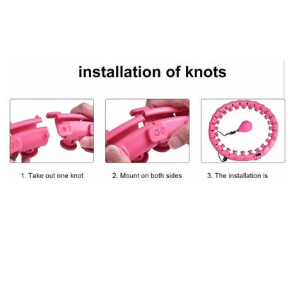 4 Extra Links for Smart Weighted Infinity Hula Hoop, Adjustable to Waistline