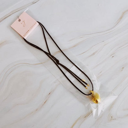 Black Leather Teardrop Necklace Shop Style & More | Fresh Looks, Everyday Deals & Free Shipping