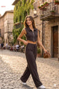 Women's Sleeveless Vest & Wide-Leg Pants Set FitiqueFit