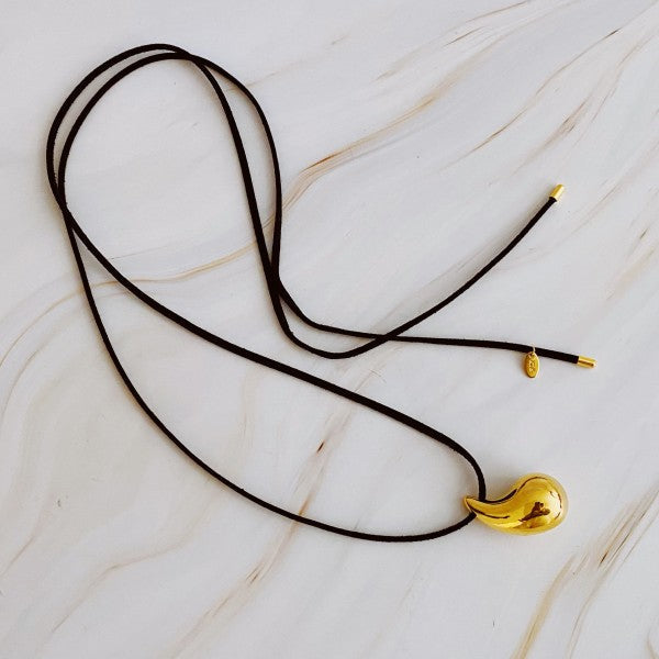 Black Leather Teardrop Necklace Shop Style & More | Fresh Looks, Everyday Deals & Free Shipping