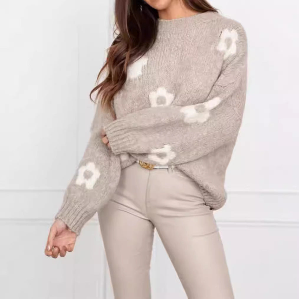 Autumn And Winter Women's Sweaters, Women's Floral Personalized Plus-size Trendy Sweaters See size chart under “more details” The Fashion Celestial
