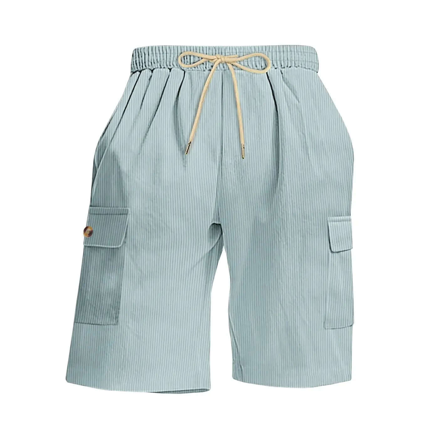Mens Corduroy Multi-Pocket Shorts For Sports SnagBag