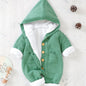 Newborn Boys And Girls Knitted Jumpsuit With Long Sleeve Hooded Pants Jumpsuit NovaCart
